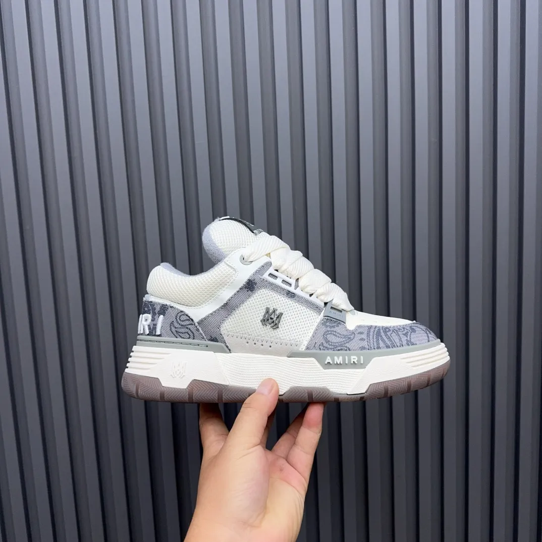 Men's shoes 💰660💰 AMIRI AMIRI trendy brand hot sale 🔥 Available all year round, couples 💑 Official website synchronization Imported fabrics 1⃣️ vs 1⃣️ replica, original factory special original sole, 35-45 (45. non-refundable)